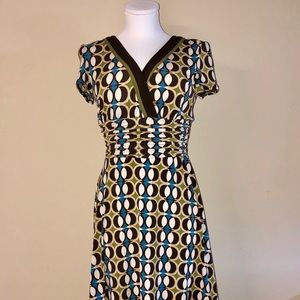 Studio 1 Multicolor Geometric Design Dress